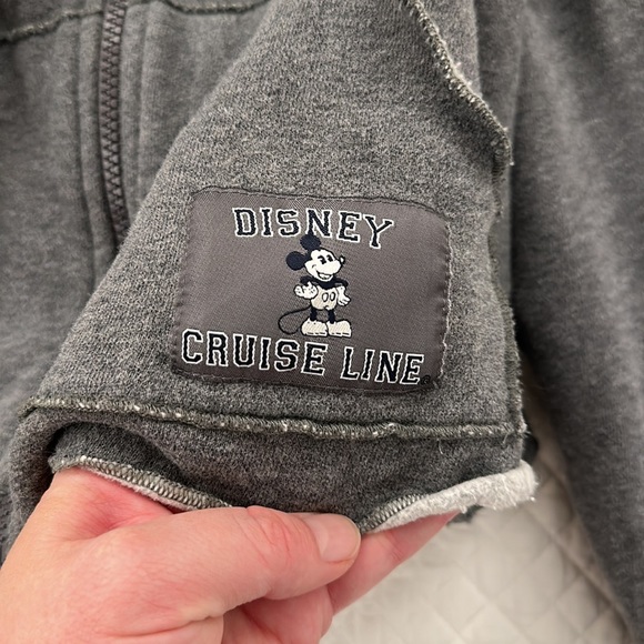 Disney Cruise Line Cropped Zip Up Hoodie large vintage - Picture 6 of 6